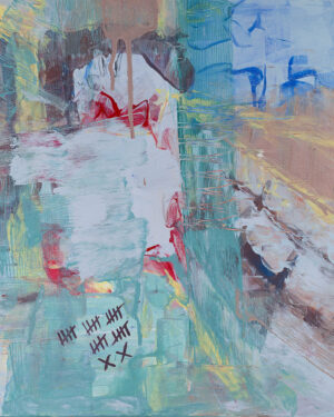 Enjoy little things day by day - original painting expression abstract art