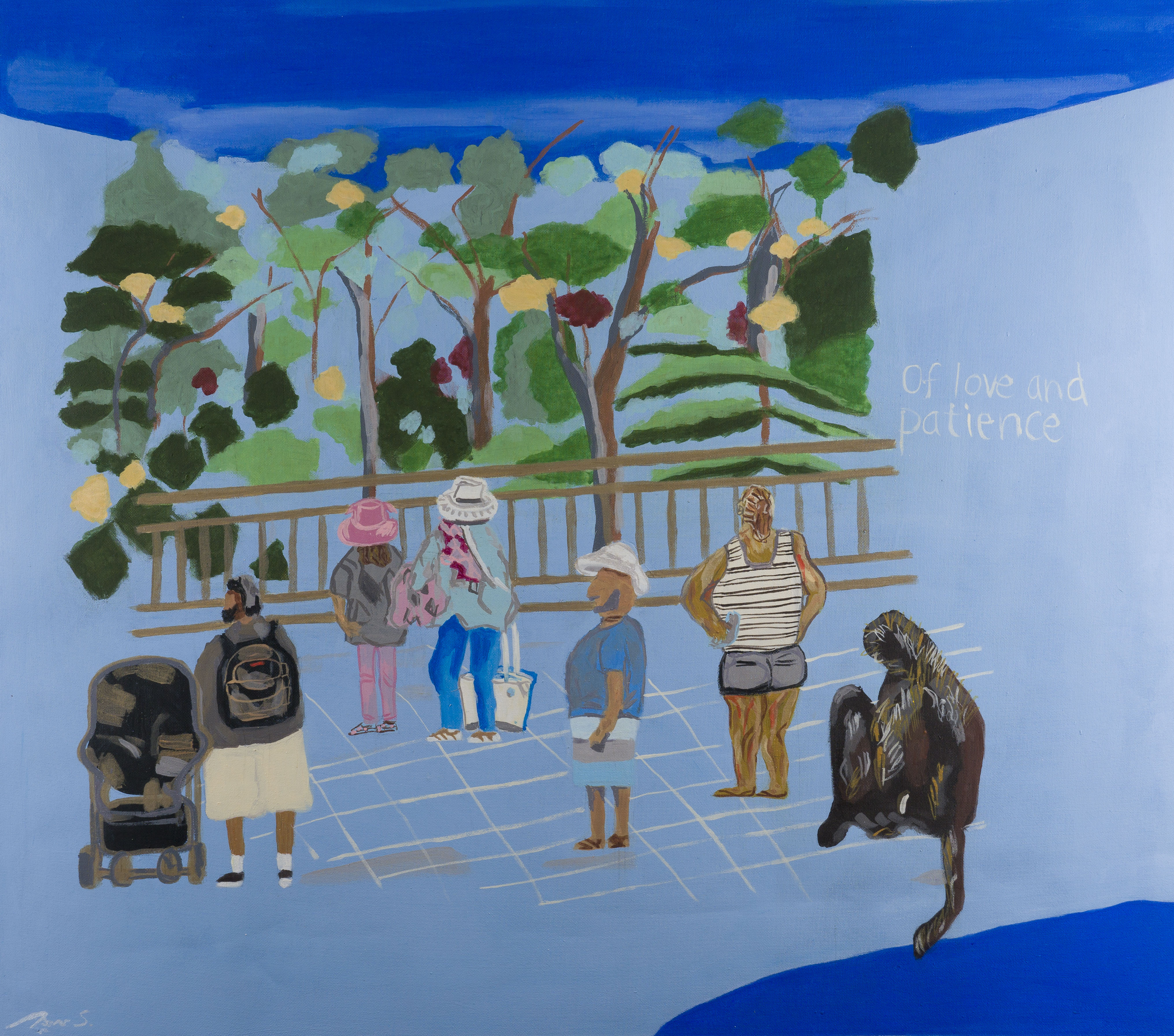 Original painting - gouache -acrylic painting